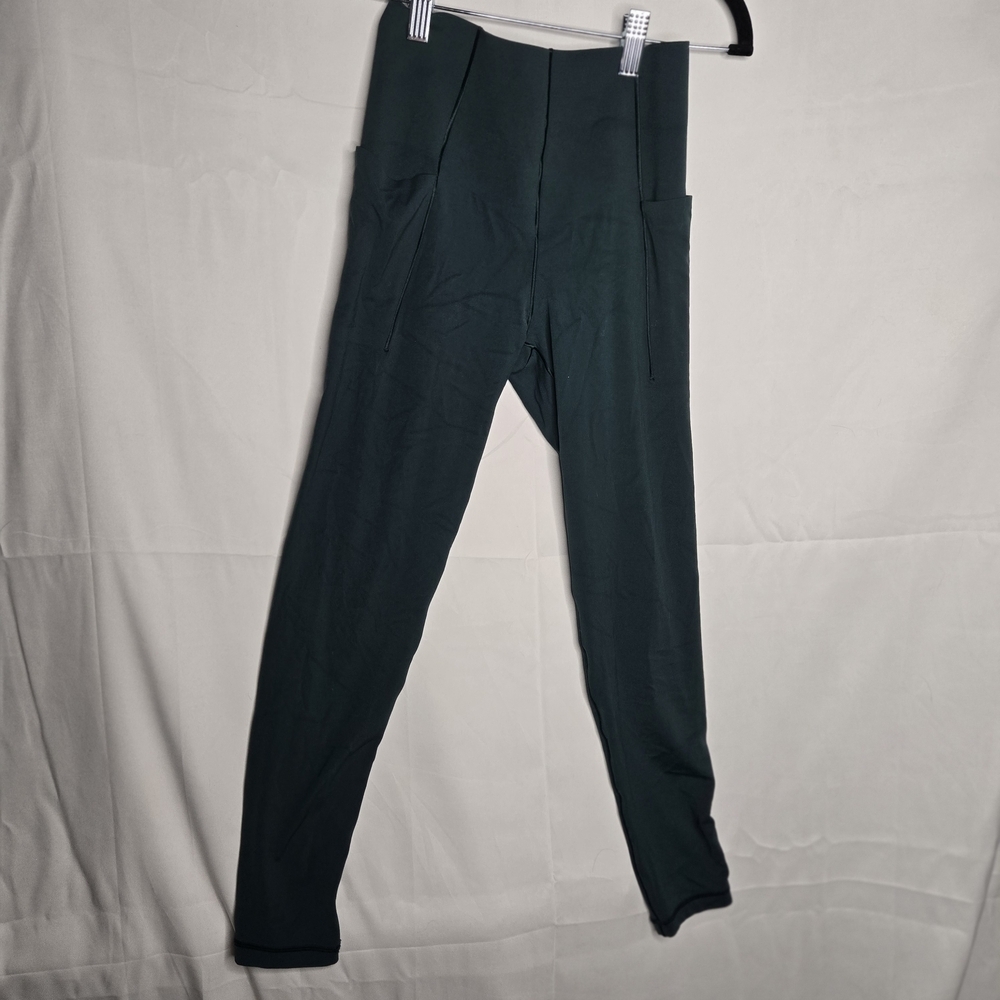 Small Offline By Aerie Dark Teal Leggings W Pockets Highwaisted Athleisure